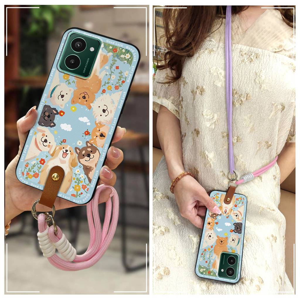 ทนทานป้องกันฝุ่นสําหรับ Nokia HMD Pulse/Pulse +/Pulse Pro สร้อยคอการ์ตูน Crossbody Graffiti Lanyard 