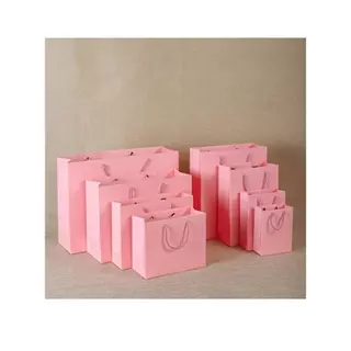 10pcs/set ขายส่ง เก็บเงินปลายทาง COD Box & Bag Thailand ขนาดพกพาพร้อมใช้: XS, S, M, L วัสดุกระดาษคราฟท์เกรดดี พิมพ์สกร
