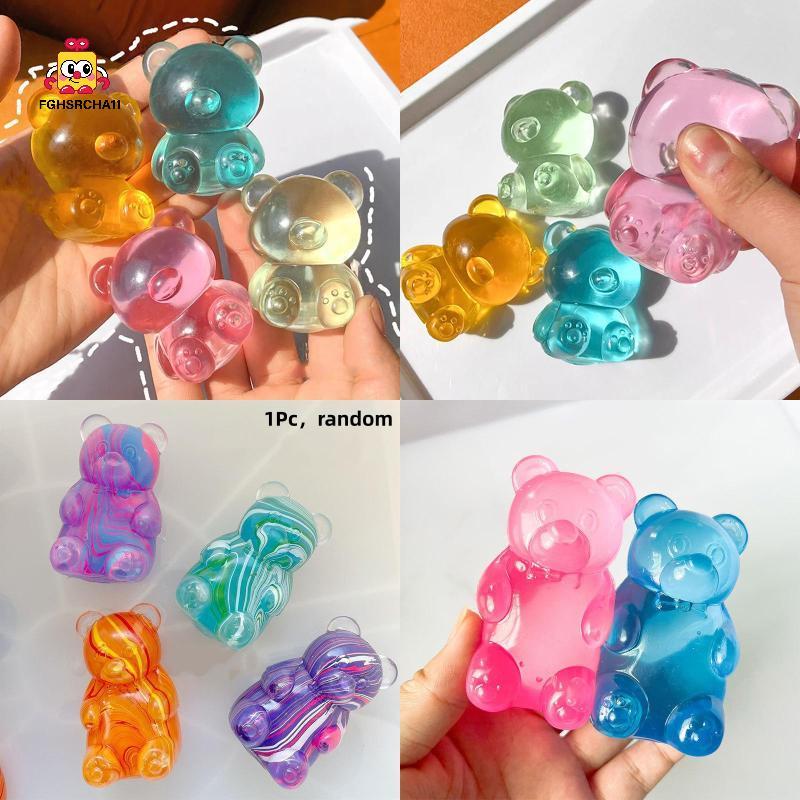 🔥ของเล่นบีบสกุชชี่🔥FG Squishy Mini หมีน่ารัก Maltose Squeeze ของเล่น - ความเครียดบรรเทา Fidget Sensory ของเล่นนุ่มช้า-Rebound Squishies สําหรับเด็กและผู้ใหญ่ HS