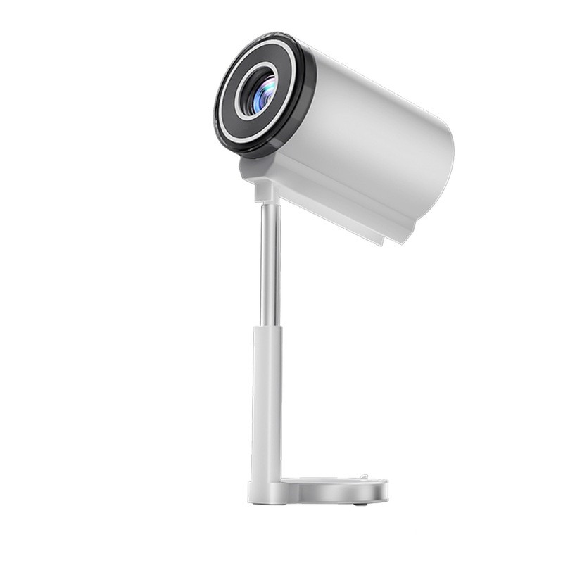ใหม่ High-Definition Retractable พับ Gimbal โปรเจคเตอร์ไฟฟ้าโฟกัส wifi โทรศัพท์มือถือโปรเจคเตอร์หน้า