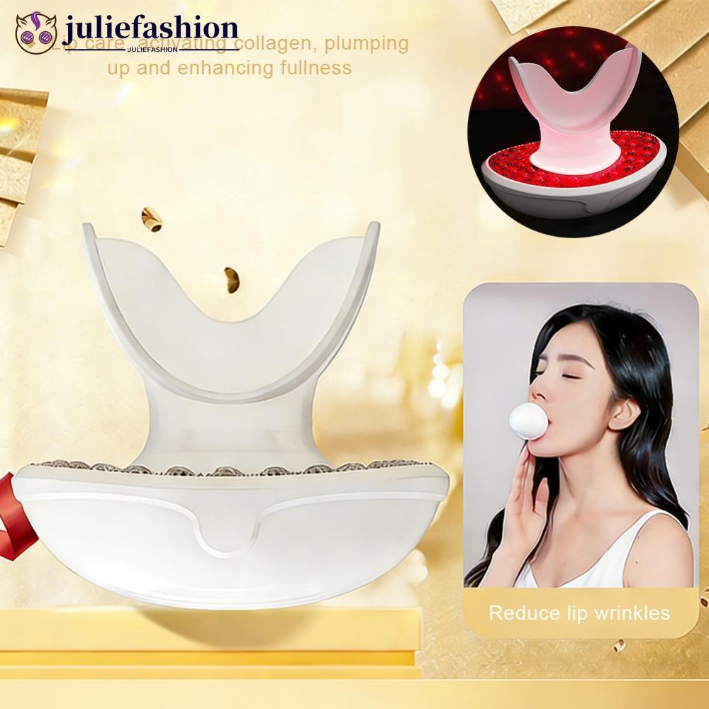 JULIEFASHION Lip Beauty อุปกรณ์ LED เครื่องทําความร้อน Lip Protector อินฟราเรดคอลลาเจน Pouting ริมฝี