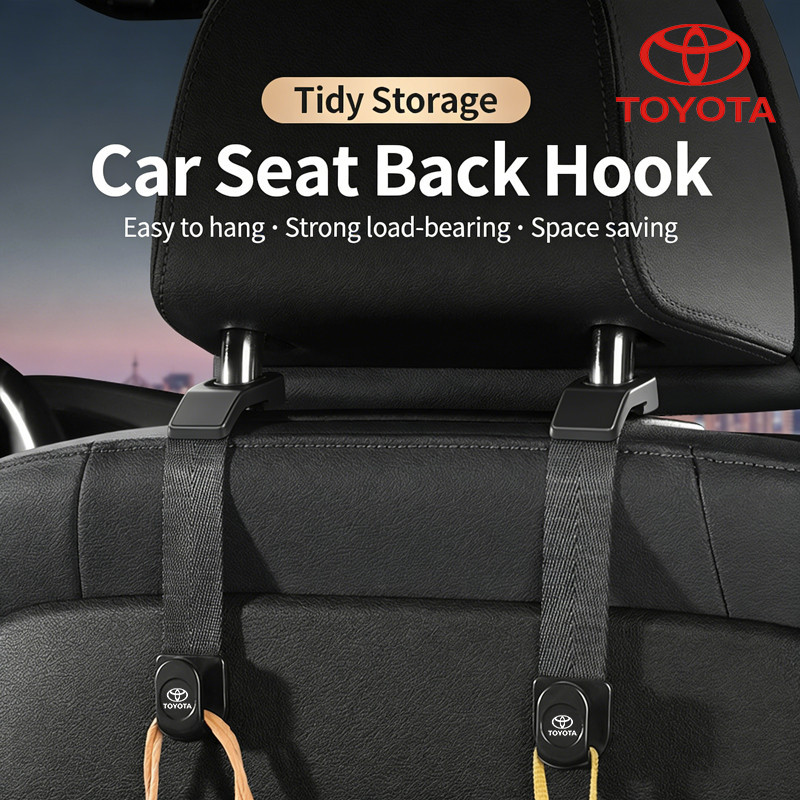 TOYOTA Yaris ATIV Corolla Altis CAMRY Hilux Revo GR Fortuner ตะขอพนักพิงหลังเบาะรถยนต์ รับน้ำหนักสูง ตะขอแขวนกระเป๋า