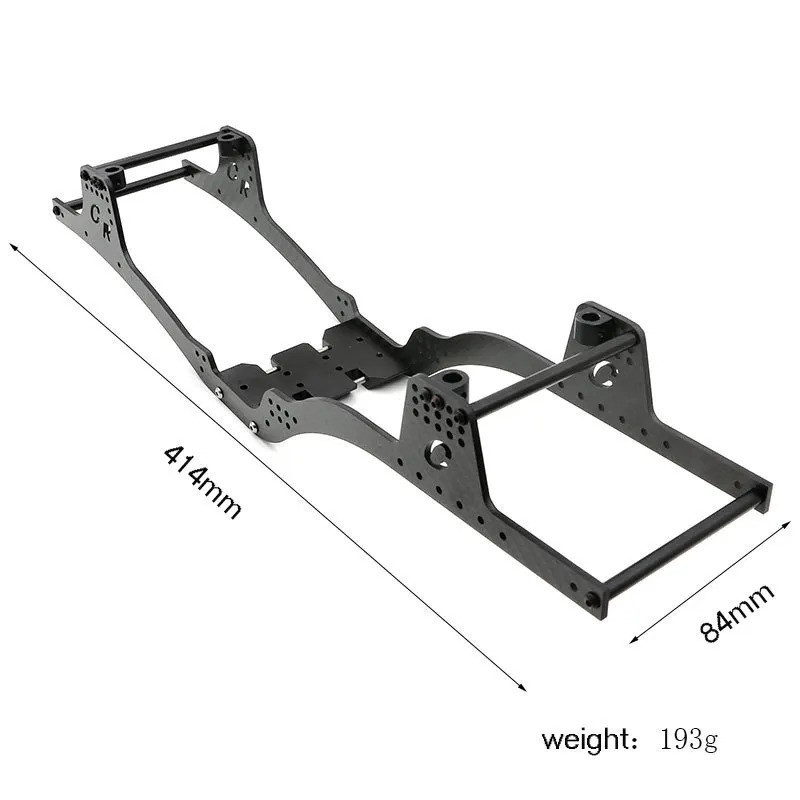 LCG คาร์บอนไฟเบอร์แชสซีชุดกรอบ Girder สําหรับ 1/10 RC Crawler Axial SCX10 & SCX10 II 90046 อะไหล่อัพเกรด