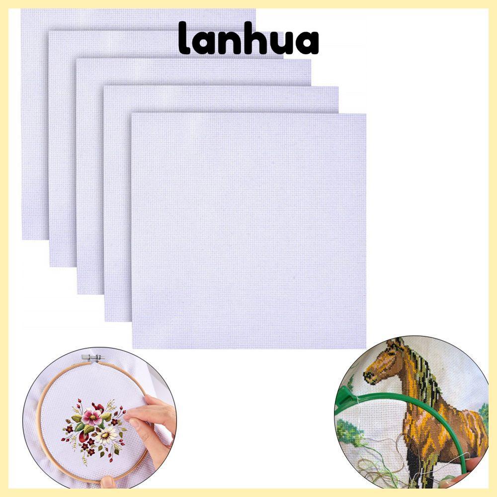 LANHUA Aida Cloth Craft Handcraft Canvas เย็บปักถักร้อย Cross
