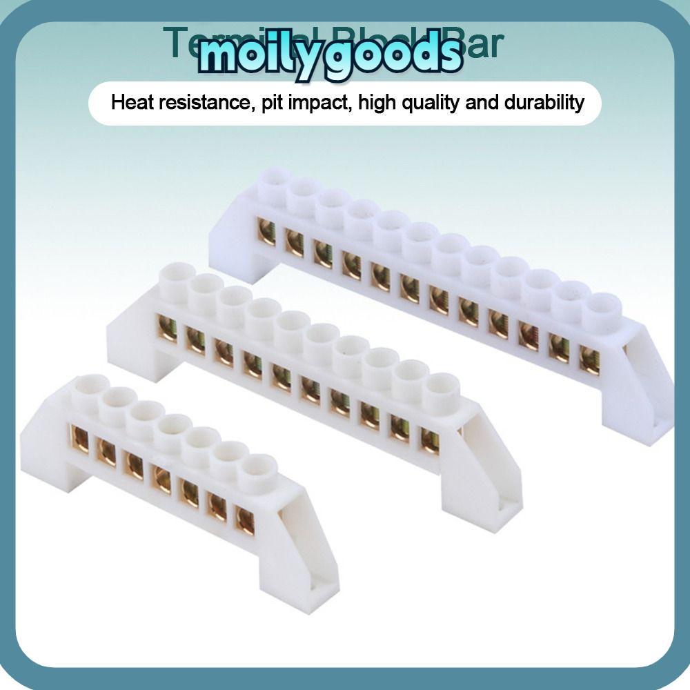 MOILYHD Zero Row, With Hole Screw Multi-specification Grounding Terminal Block, Screw Connector Bras