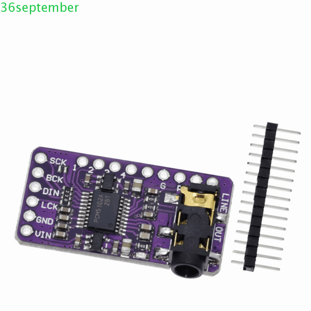 SEPTEMBER PCM5102A I2S เครื่องเล่นเสียง, PCM5102A DAC ดิจิตอล I2S Player โมดูล, บอร์ดอินเทอร์เฟซ I2S