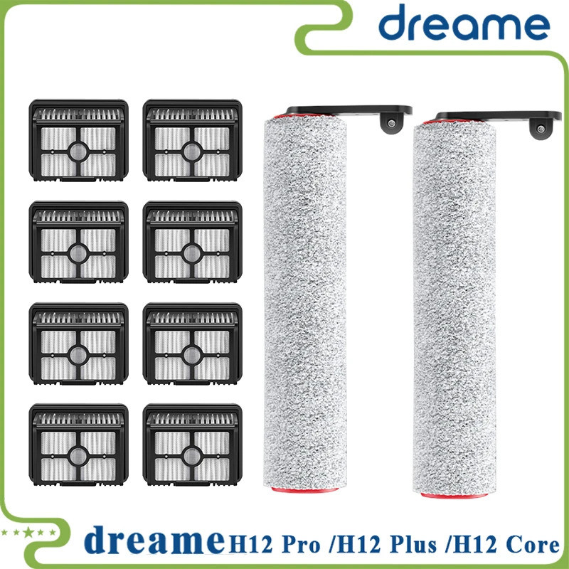 Dreame H12 Pro / H12 Plus/H13 pro plus Mix/M13 BETA Soft Brush อะไหล่ลูกกลิ้งเปียกแห้ง Hepa Filter A