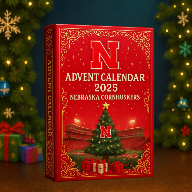2025 สินค้าใหม่ Nebraska Corn Shells Football Christmas Advent Holiday Calendar Y