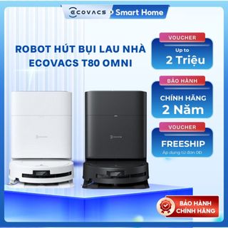 Robot hút bụi lau nhà Ecovacs Deebot T80 Omni - Bảo hành chính hãng 24 tháng