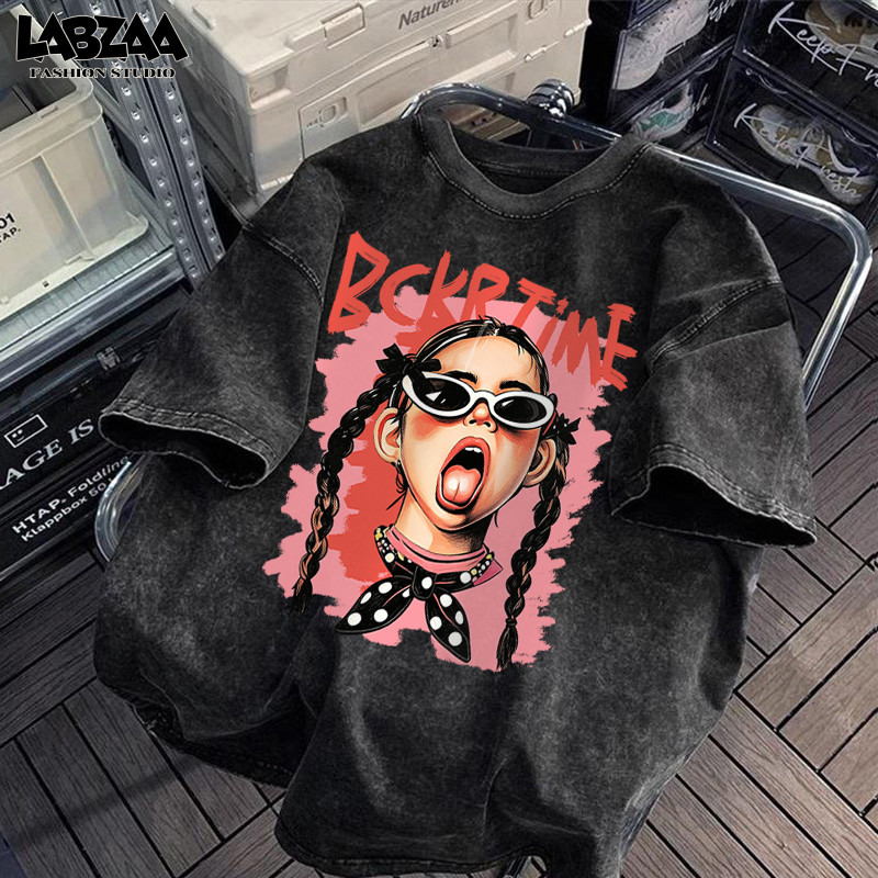 【จัดส่งจากกรุงเทพฯ】✨LABZAA ใหม่ล่าสุด เสื้อยืดฮิปฮอปโอเวอร์ไซซ์ ผ้าคอตตอนใส่สบายทันสมัย YG5380