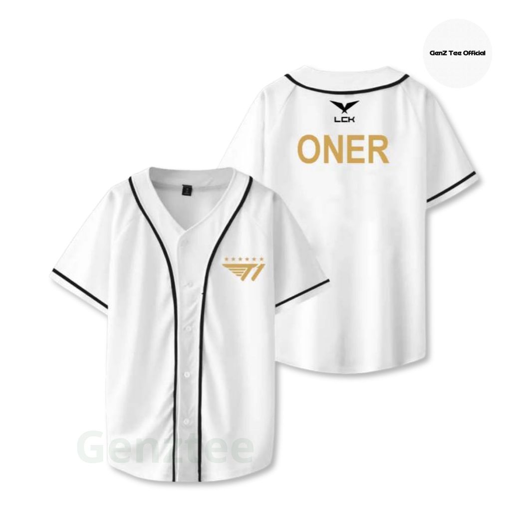 T1 Faker Gumayusi Doran Oner Keria 6-Star Baseball T-Shirt – Unisex Loose Form, Esports LOL Shirt