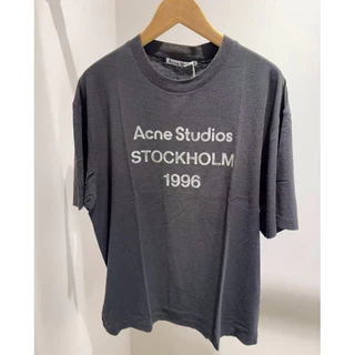 เสื้อยืดแขนสั้นคอวี สไตล์เรโทรยุบย่น ไซส์XS-XL