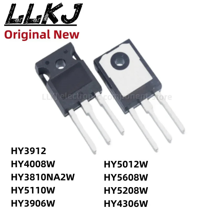 5pcs HY3912 HY4008W HY3810NA2W HY5110W HY3906W HY5012W HY5608W HY5208W HY4306W TO247 Field Effect ทร