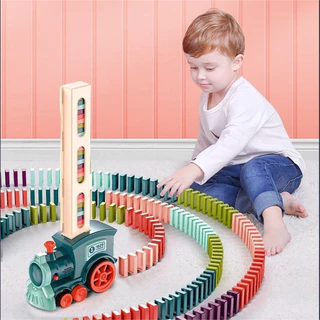doudou รถไฟตั้งโดมิโน่อัตโนมัติ รถของเล่น รถไฟของเล่น รถไฟตั้งโดมิโน่อัตโนมัติ รถของเล่น รถไฟ