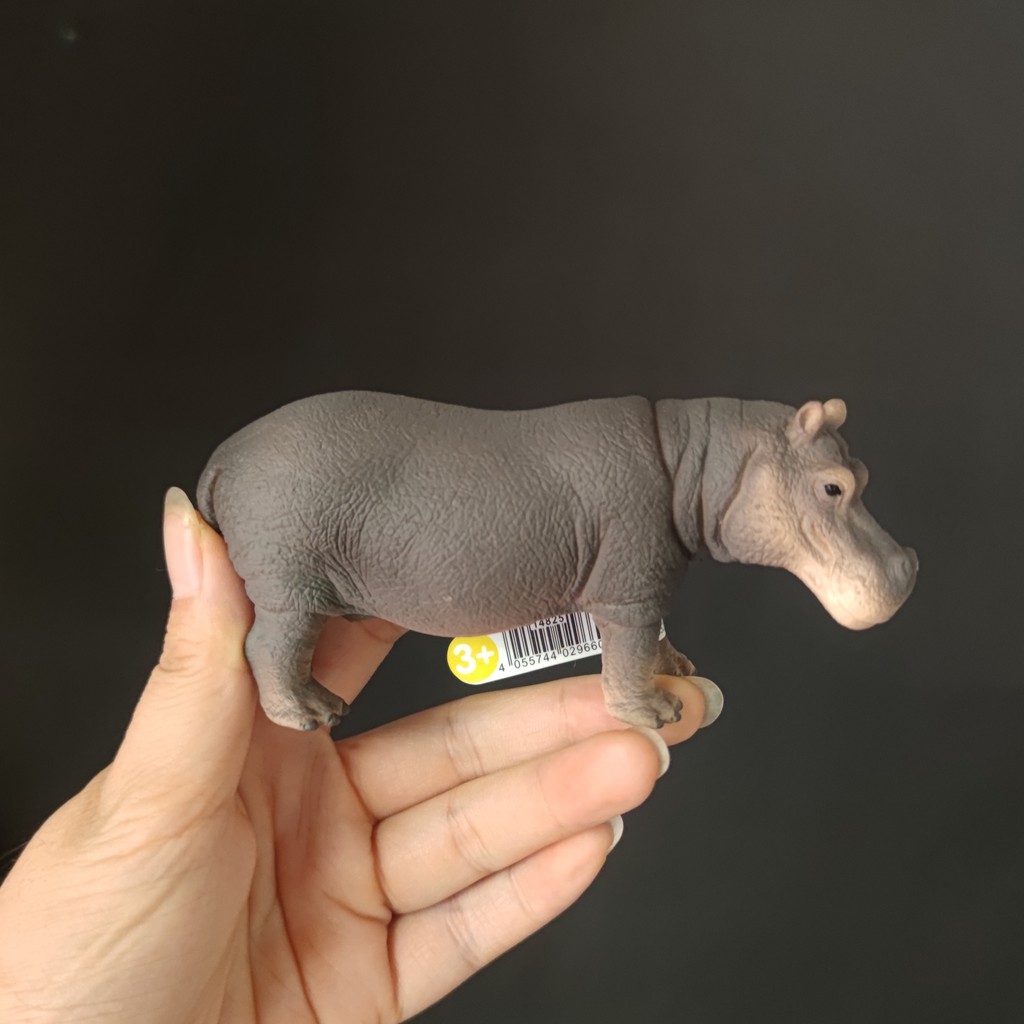 จําลองสัตว์ป่าของเล่นเด็ก Hippo Cub Sile Little Hippo รุ่น 14682