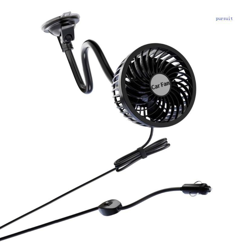 SUIT* Speed Vehicle Fan พร้อมคอยืดหยุ่นและมุมกว้าง Airflows พัดลมระบายความร้อน 2 ความเร็วอันทรงพลังส