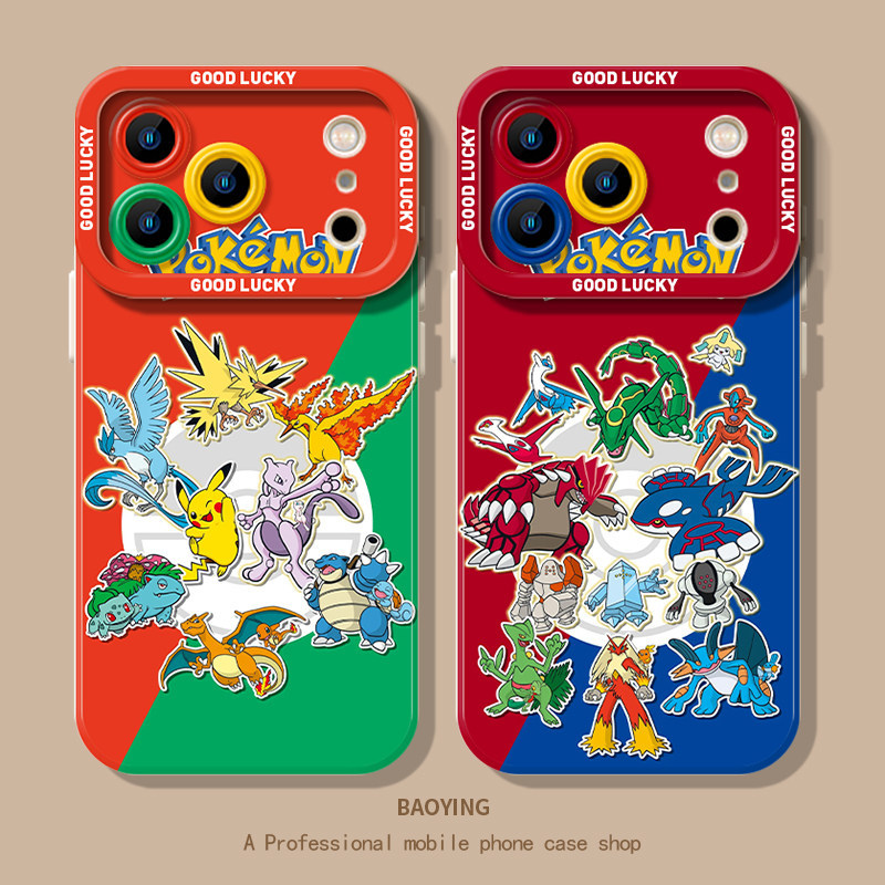 Pokémon เหมาะสําหรับ iQOO15 เคสโทรศัพท์ neo10Pro + Co-Branded z9turbo OnePlusive 13T กรณี 12 สไตล์ให