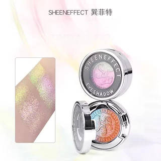 Sheen effect Optical Chameleon Series Highlight Eye Shadow Monochrome Exploding Glitter Piece Pearlescent Gradient Color Reendering Easy To Color Eye Shadow
