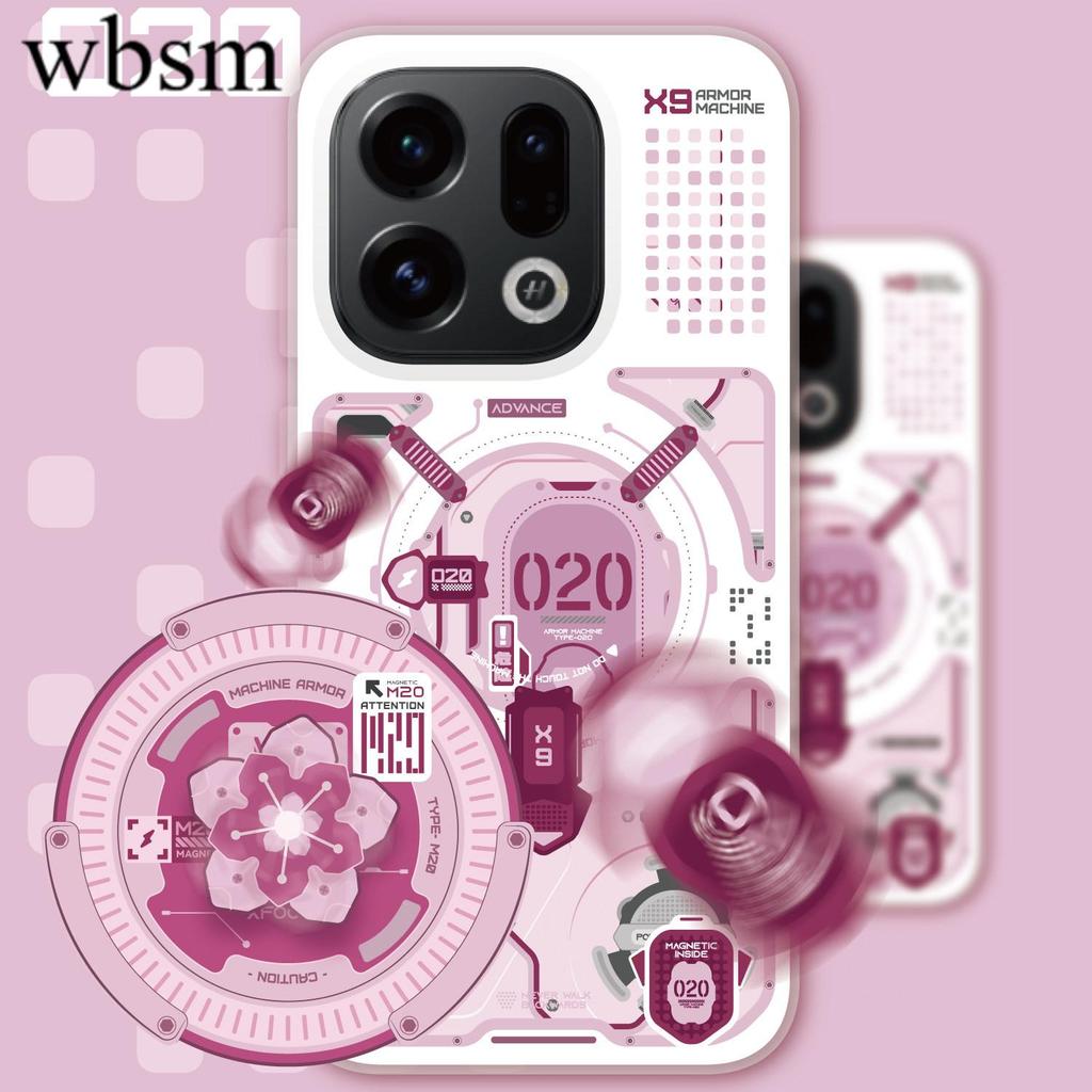 [2026 New Style] XFOONG Original|Mecha O20 Sakura oppo x9 x9pro X8ultra เคสโทรศัพท์ป้องกัน TPU Soft 
