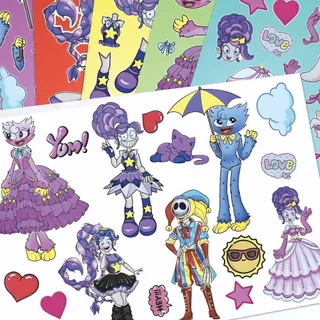 Poppy 5 Game Time Creative 5 รูปแบบ HUNTR/X VS Poppy เสื้อผ้าเปลี่ยนสติกเกอร์ Poppy Big Blue Cat สติ๊กเกอร์ตกแต่ง