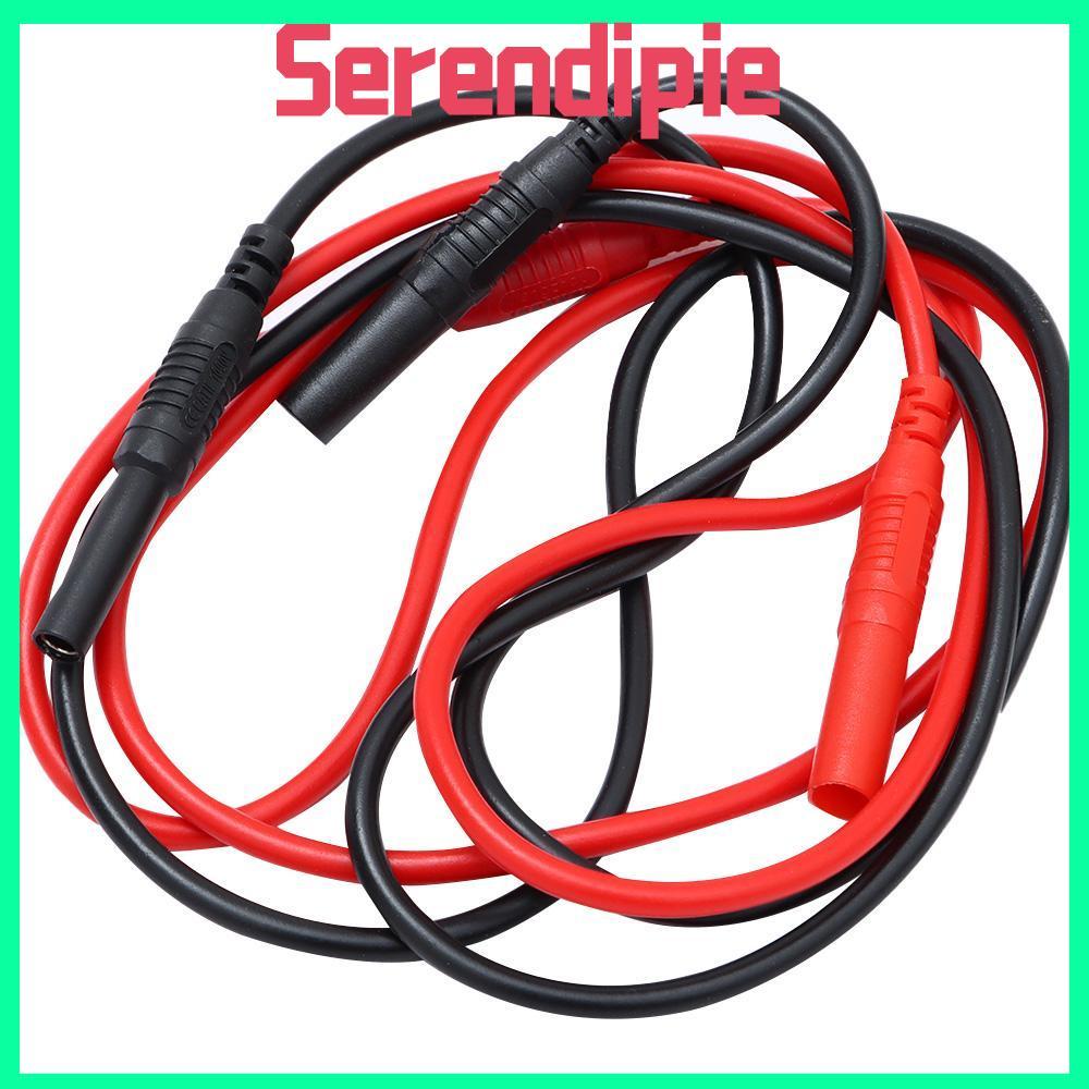 SERENDIPIE 1/2pcs Meter Test Lead Extension, CATII 1000V /32A Max 4mm Male-to-Female Banana Plug, Si