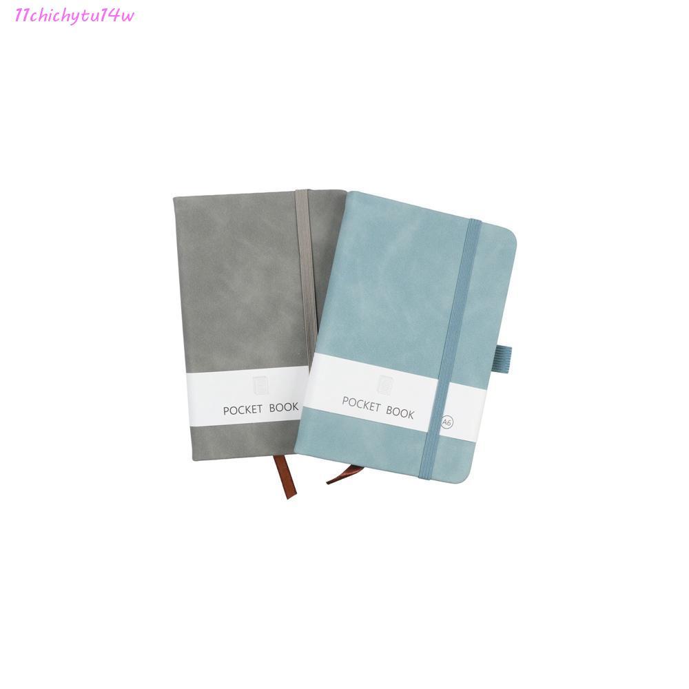 CHICHYTU14W A6/A7 Pocket Notepad, 100 แผ่นพร้อมวงยืดหยุ่นแบบพกพา Mini Notebook, Diary Planner 5 สี A