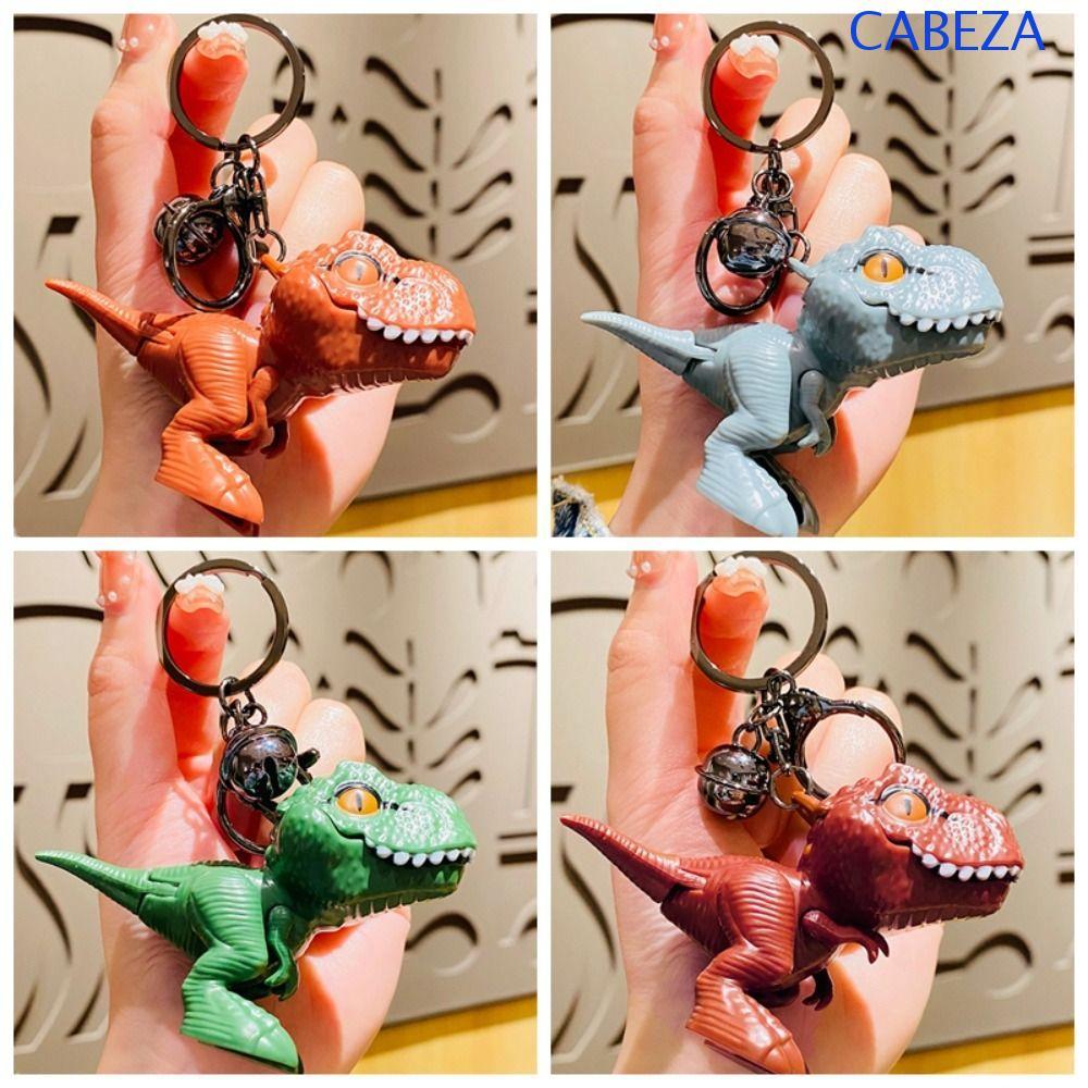 CABEZA พวงกุญแจตุ๊กตา Tyrannosaurus Rex ไดโนเสาร์จําลองกัดมือกัดพวงกุญแจไดโนเสาร์, แฟชั่น Tyrannosau