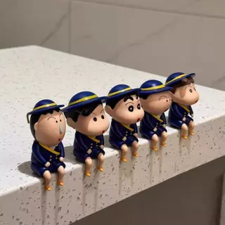 พร้อมส่ง ชุดนักเรียน Crayon Shin-Chan ของเล่นรูปเครื่องประดับ diy Kasukabe Friends ท่านั่ง