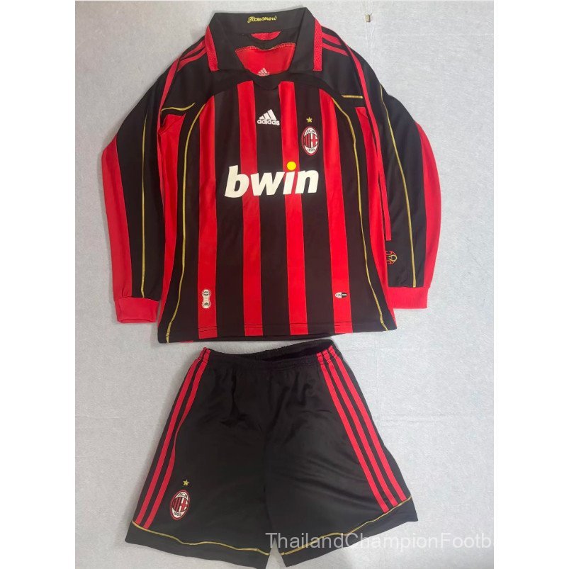 เสื้อย้อนยุค AC Milan สูงคุณภาพ เหมาะสำหรับเด็ก