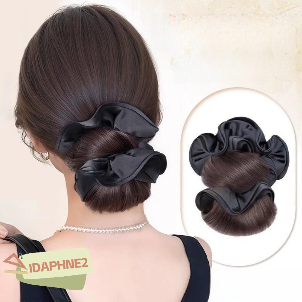 อุปกรณ์แต่งผม: กรงเก็บผมพร้อมคลิป, bandeau สีน้ำตาล, wig สังเคราะห์