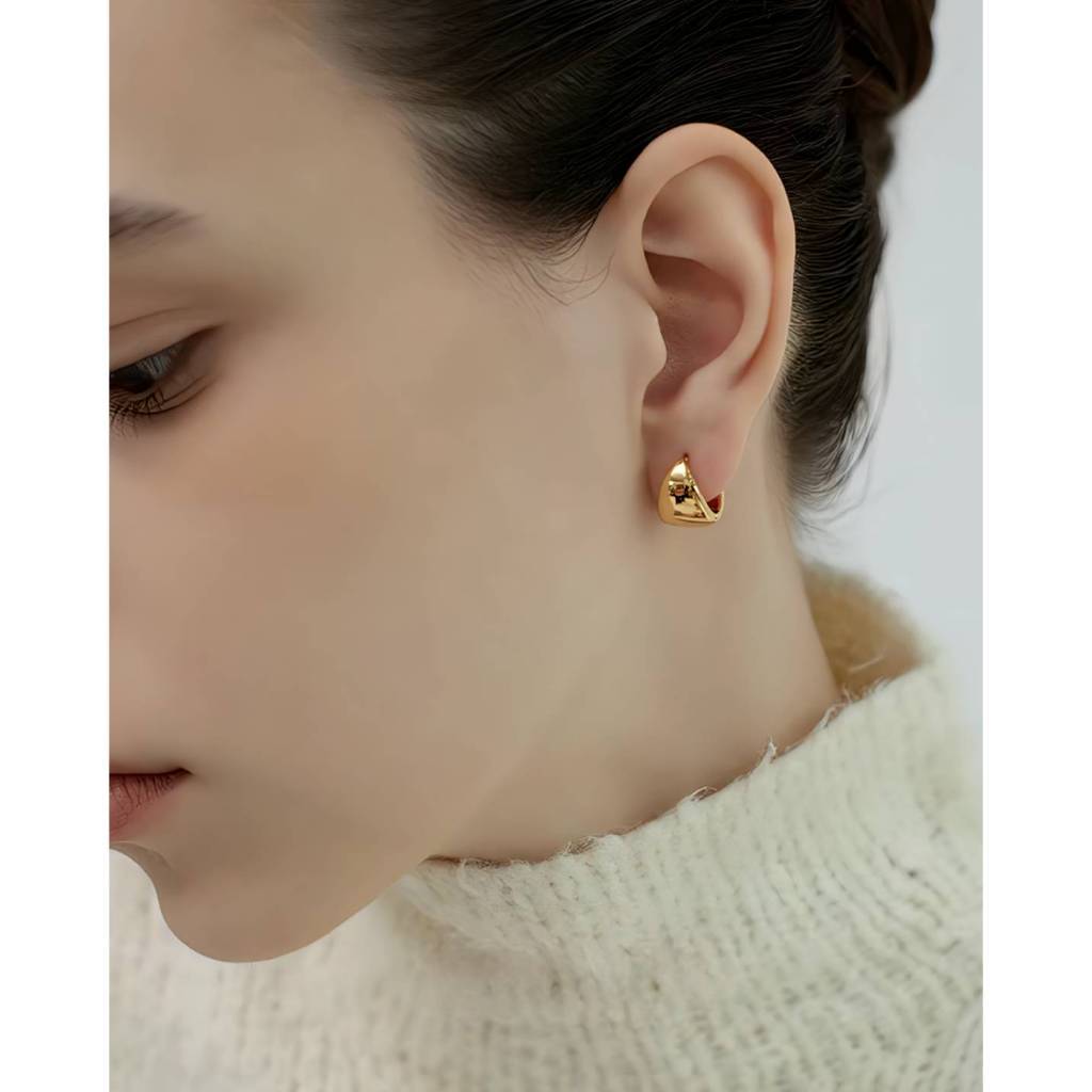 LULU Milina 925 needle (ML-080) ต่างหู ก้านเงิน(S925)