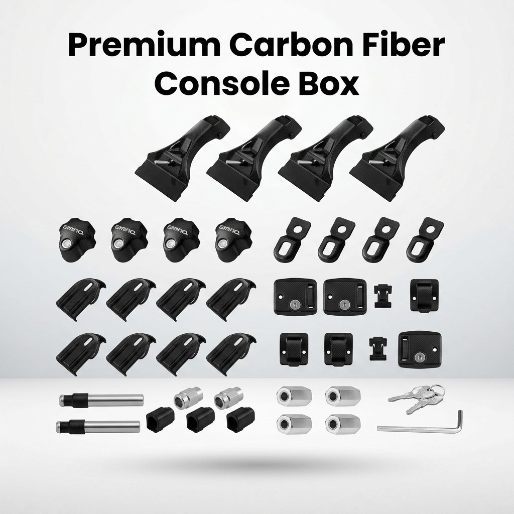 Premium Carbon Fiber Console Box for 700 Series Atrai/Hijet Cargo - Custom Fit for Pixis Van, Samba 