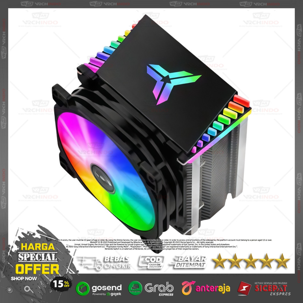 Jonsbo CR 1400 พัดลมฮีทซิงค์คอมพิวเตอร์ PC Gaming Desktop Processor Cooler พร้อม RGB LED !!!