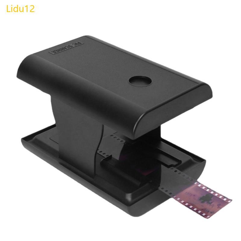 Lidu12 Compactly Film Slide Scanner เครื่องสแกนลบสําหรับสมาร์ทโฟนพร้อมแหล่งกําเนิดแสง LED สําหรับการ
