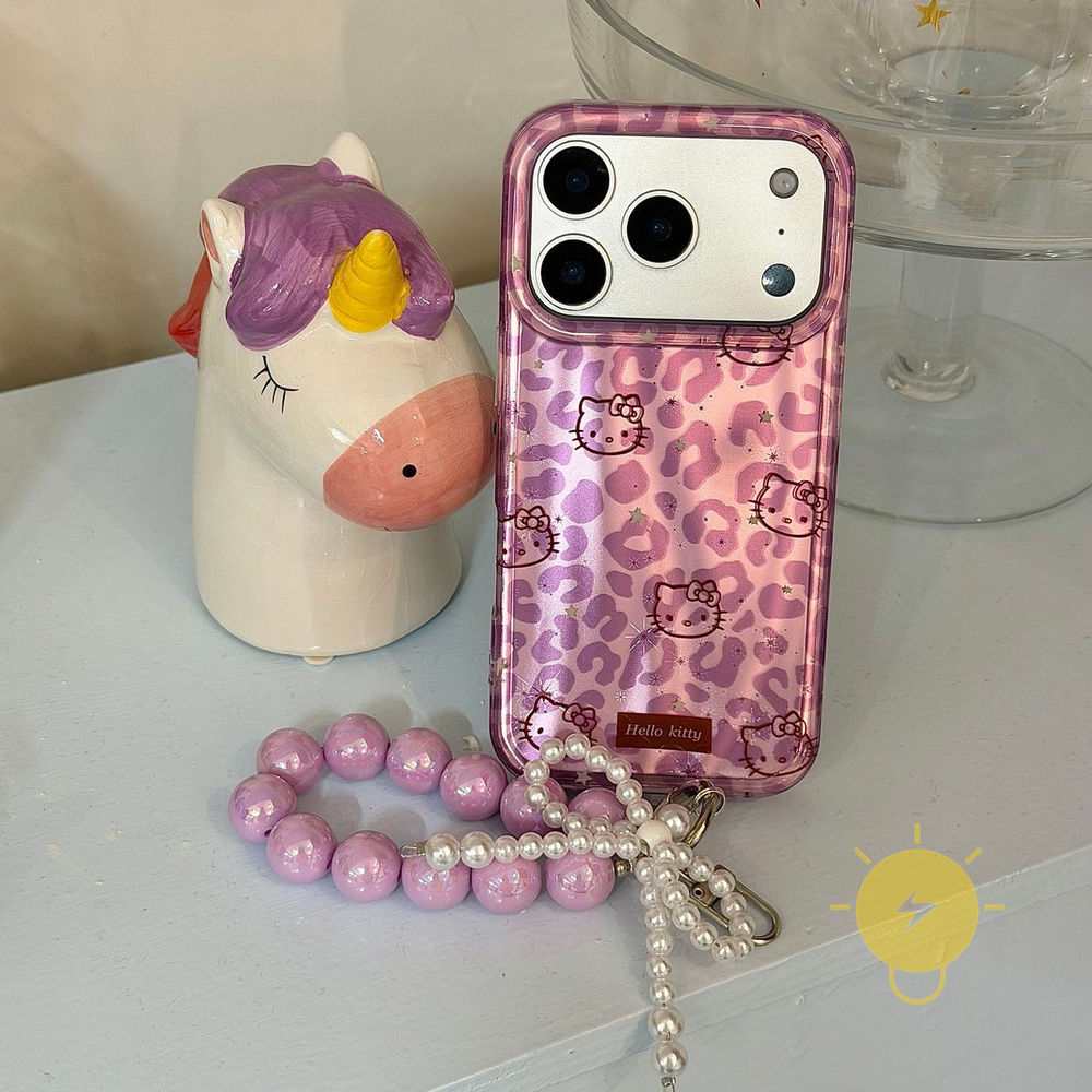 For เคสไอโฟน TPU Leopard Print Keychain Chain Purple Leopard Kitty เคส Phone Case For iPhone 17 Pro Max 16 15 14 13 Cover  Aesthetic Korean Cute ราคา ถูกที่สุด ดีลบีเคเค