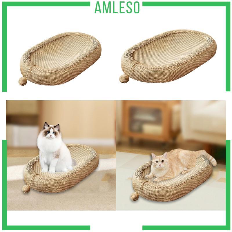 [Amleso] Cat Scratcher Bed Cat Scratching Lounge Bed for Puppy and Kitten Indoor