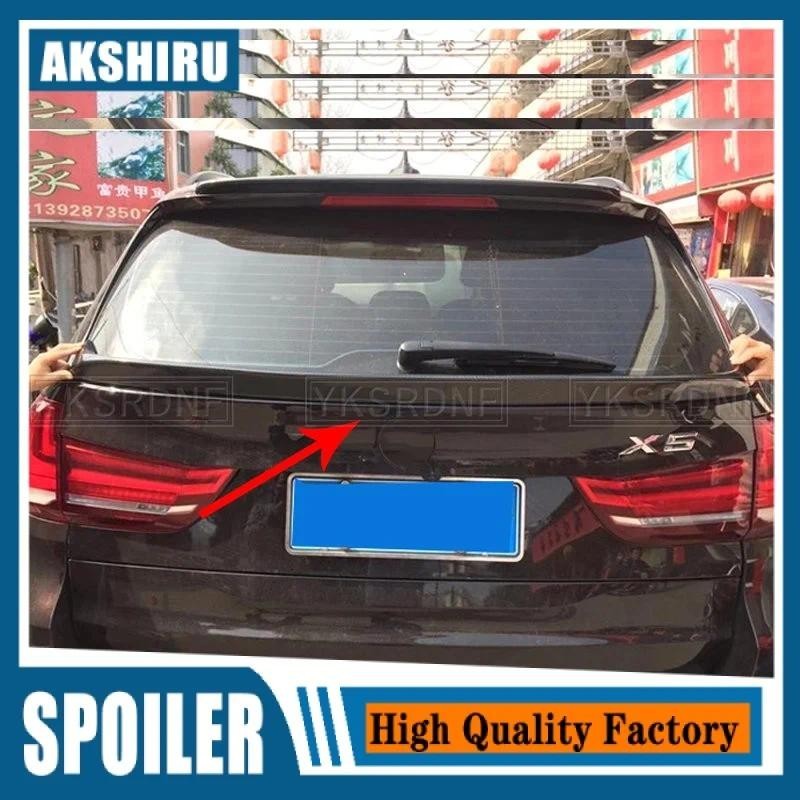 F15 X5 สปอยเลอร์กลางคาร์บอนไฟเบอร์ด้านหลัง Wing Trunk สปอยเลอร์สําหรับ Bmw X5 F15 35i 40i 50i 28i จั