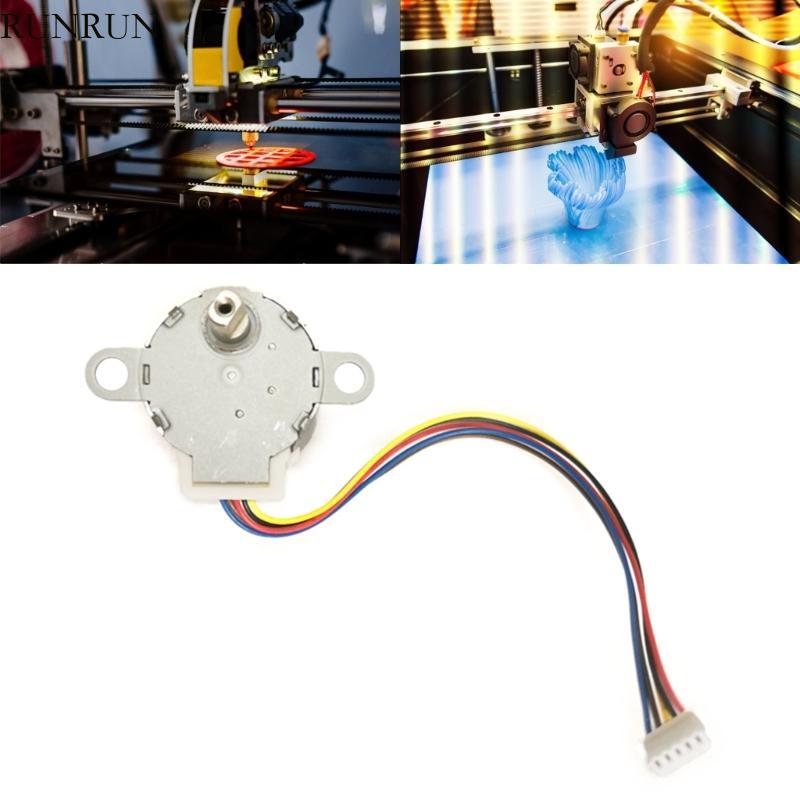 RUN 24BYJ48-394B 4 เฟส 5 สาย Stepper มอเตอร์เครื่องปรับอากาศเปลี่ยนพัดลมมอเตอร์ลดเกียร์ Stepper มอเต