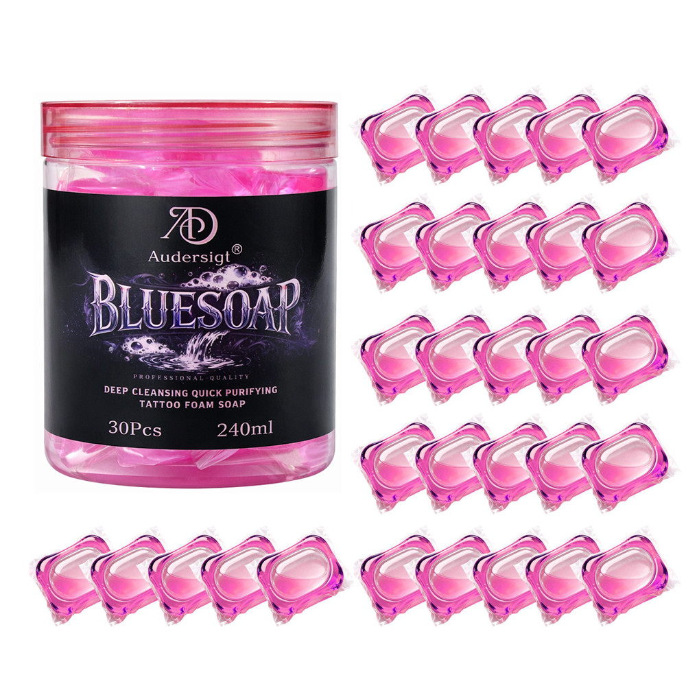 30 ชิ้น/ขวดสบู่สัก Pacs ทําความสะอาด Soothing Tattoo ทําความสะอาด Professional Mild Tattoo Pre Post 