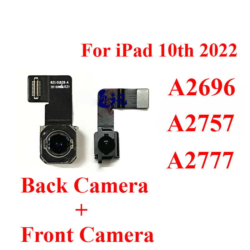1 ชิ้น/ล็อตกล้องด้านหน้าขนาดเล็กสําหรับ Pad10 10th A2696 A2757 A2777 หลักใหญ่กลับกล้องด้านหลัง Flex 