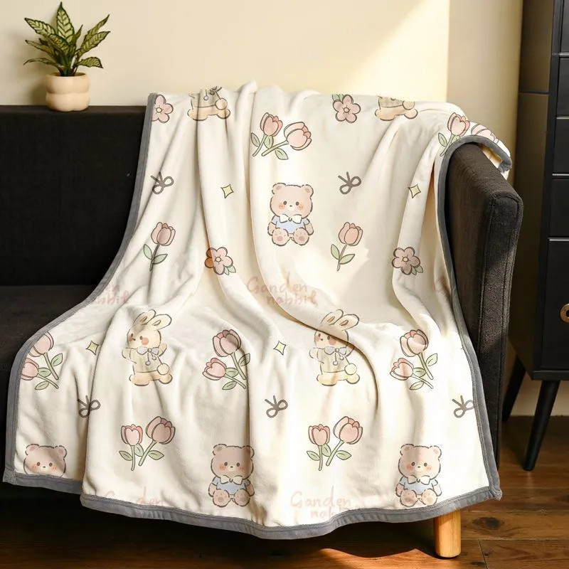 ✨ส่งไวจากไทย✨ ผ้าห่มขนแกะนม นุ่มสวย ห่มแอร์สบาย บ้าน/ออฟฟิศ รับคูปองแรงสำหรับขายส่ง ลดเยอะมาก! - รูปที่ 3