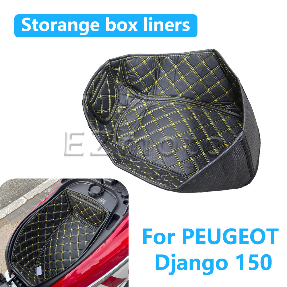 สําหรับ PEUGEOT Django 150 Django150 รถจักรยานยนต์ด้านหลังเบาะด้านในที่นั่งถังกระเป๋าเดินทางกล่อง Li