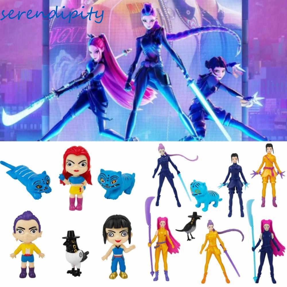 SERENDIPITY 5\6\8\12\18 ชิ้น Demon Hunters ของเล่น, การ์ตูน HUNTR/X ของเล่นตกแต่ง, น่ารัก Zoey Rumi 