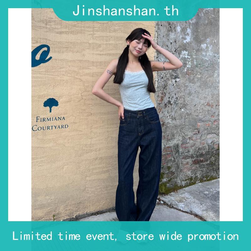 PTJ30306 Gabriela Super Barrel กางเกงยีนส์ขากระบอกใหญ่ปัก PROMTHONG