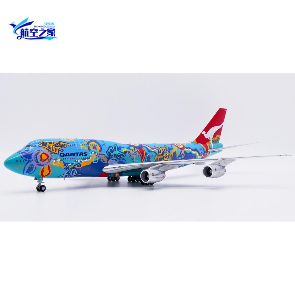 JC Wings 1: 200 Australia Airlines B747-300 VH-EBU โมเดลเครื่องบินโลหะผสม