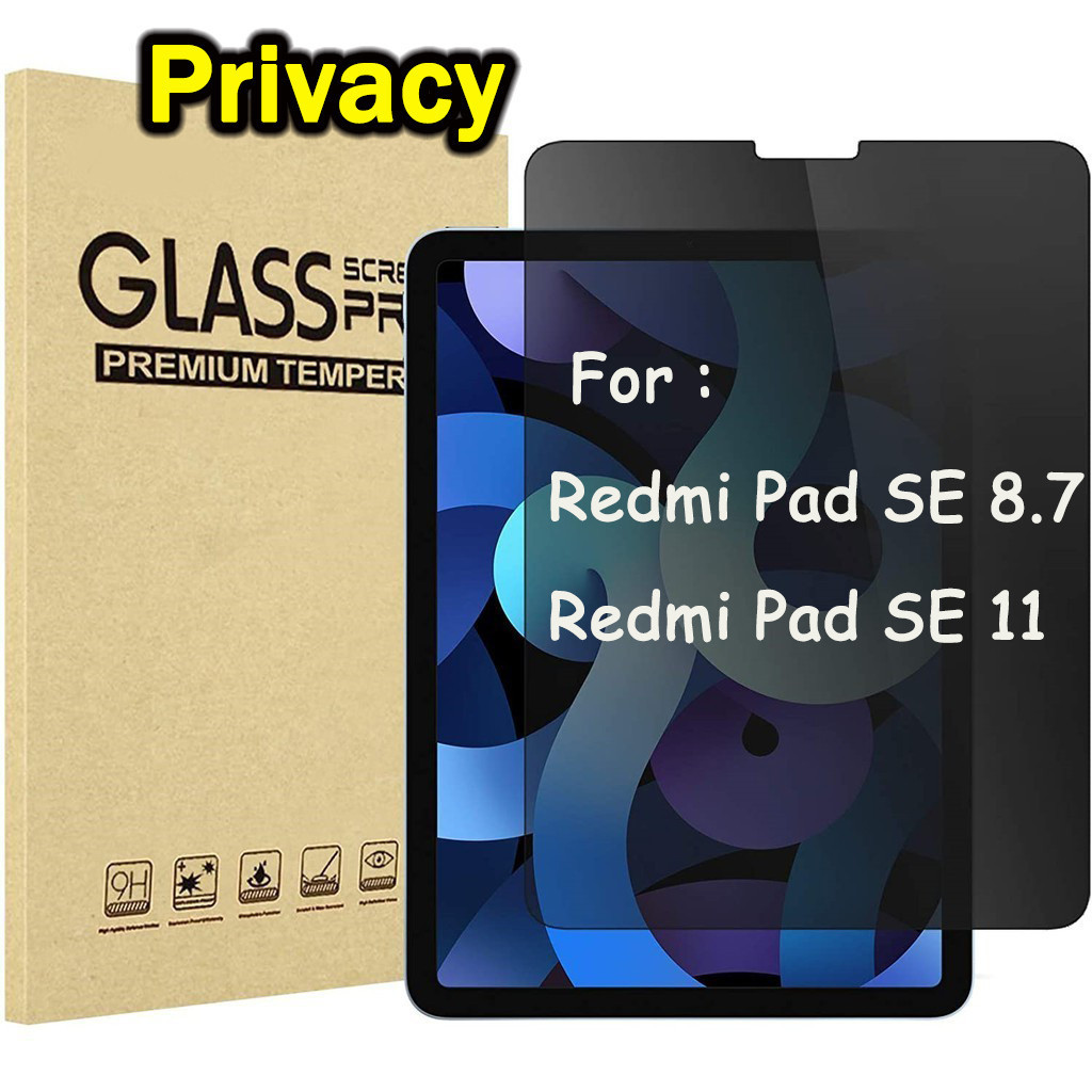 ฟิล์มกระจก นิรภัย เต็มจอ กันเสือก สำหรับ Redmi Pad SE 8.7  Redmi Pad SE 11 ฟิล์มกันมอง
