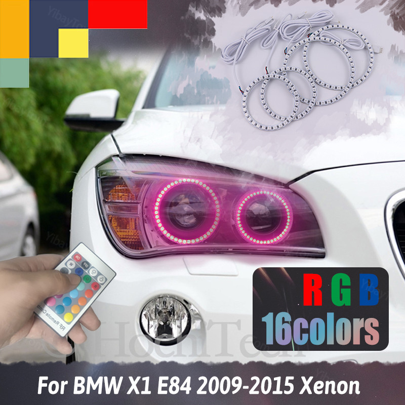 สําหรับ BMW X1 E84 2009 2010 2011 2012 2013 2014 2015 Xenon ไฟหน้า RGB Multi-Color 5050 132Smd แฟลช 