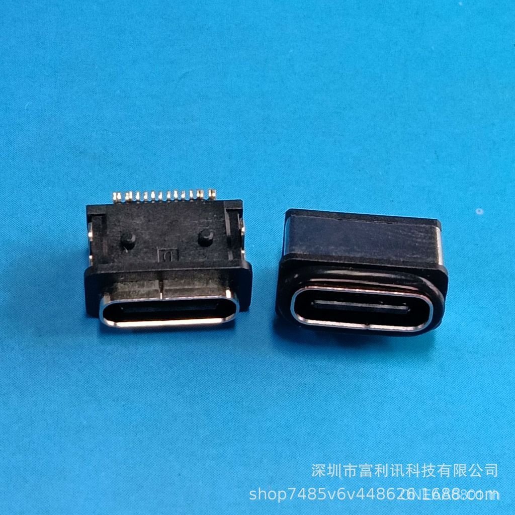 16P บอร์ดด้านบน 3.1 TYPE-C ซ็อกเก็ตหญิง/เดี่ยวแถว SMT ปลั๊กบอร์ดพร้อมคอลัมน์กันน้ํา IPX8 KJNG