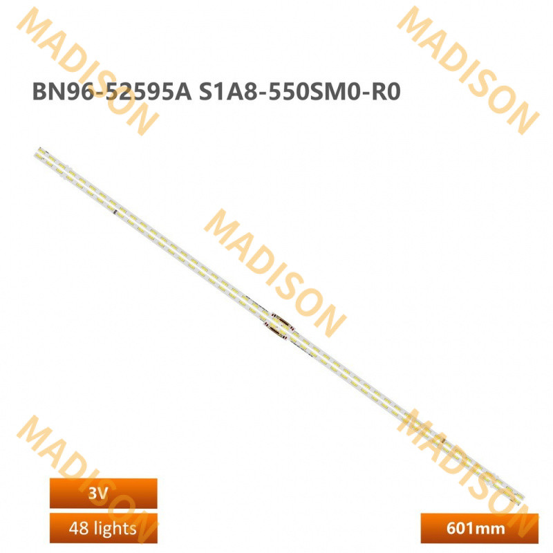 2 PCs ไฟ led Strip สําหรับ Samsung ua55au8000 ua55au80 8800 8100 TV Strip Light BN96-52595A