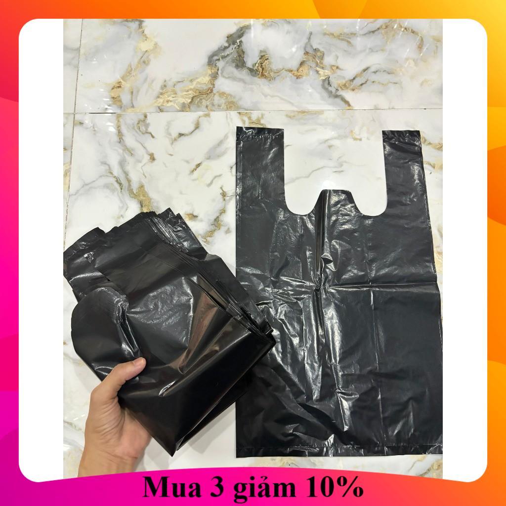 ขายปลีก 100g BEAUTIFUL GLOSSY BLACK NILON BAG 2 HANDLES, ODORLESS, PE GOODSURES
